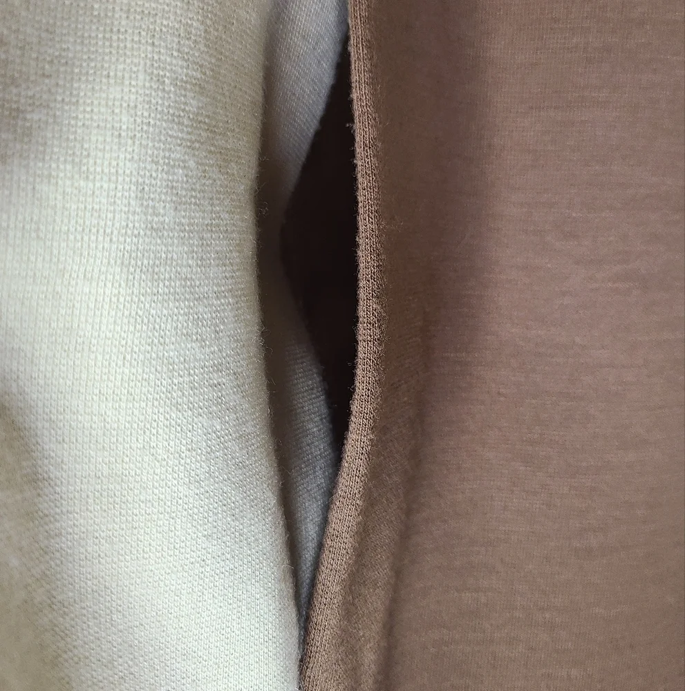 American Vintage woolblend colorblock brown and cream Cape
